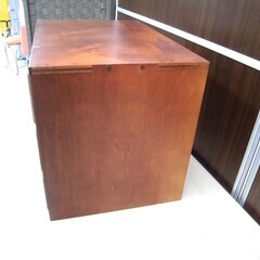 ② ミニチェスト 幅42×奥行28×高さ31cm ブラウン系 引き出し収納 ミニタンス 小箪笥 小物入れ 収納家具 苫小牧西店の画像