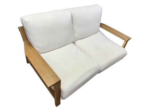 【?値下げ?】?無印良品?/ソファ/2人用/木製/おしゃれ/カップル/白
