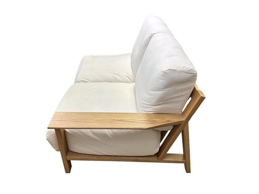 【?値下げ?】?無印良品?/ソファ/2人用/木製/おしゃれ/カップル/白