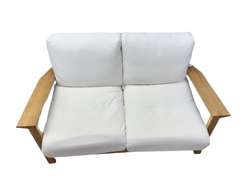 【?値下げ?】?無印良品?/ソファ/2人用/木製/おしゃれ/カップル/白