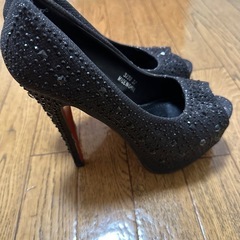 VentiAnni ハイヒール ラメ パンプスの画像