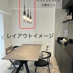 ペンダントライト　天井照明　 ３本セット　LED電球対応　[新品...