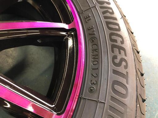 【未使用ラベル付き】MARUKA SERVICE（マルカサービス）  SCHNEDER RX10-Kｱﾙﾐﾎｲｰﾙ  + BRIDGESTONE（ﾌﾞﾘﾁﾞｽﾄﾝ） NEWNO