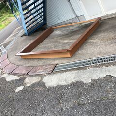 建具　木枠　窓枠　ドア枠　舞台　撮影　大道具　小道具　素材　材料　引き取り限定の画像