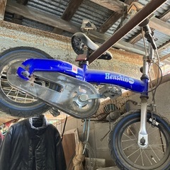 子供用練習自転車、青