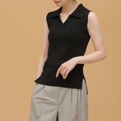 NANO universe　スリットネックカラートップス