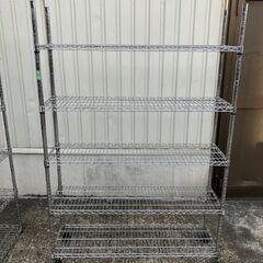 中古品　スチールラック　2台セット　 シェルフ ラック便利な35cm幅　倉庫 棚 大量在庫有り #13.15の画像
