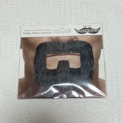 口ひげ 付け髭 コスプレ 男爵 変装 パーティ 紳士 白髪 粘着...