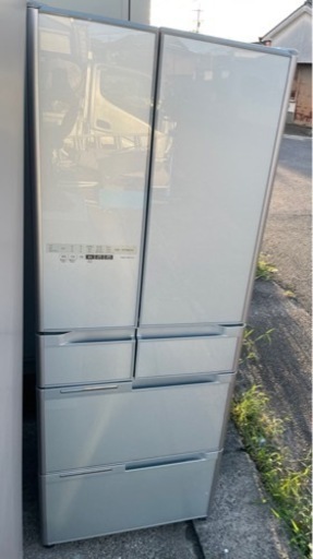 日立 475L  観音扉 6ドア冷蔵庫 ガラストップ 2013年製