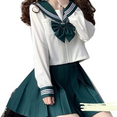 新品未使用❣️セーラ服＆厚底ヒールローファー＆ルーズソックスの画像