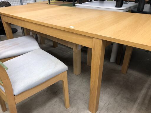 イケア IKEA ダイニング伸縮テーブルセット ベンチ 幅最大220cm