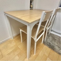 ダイニングテーブル&椅子セット差し上げます