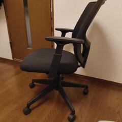 無印良品　ワーキングアームチェア　ブラックの画像