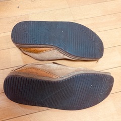 ★☆★格安スタート！激レア！USED・中古品！Clarks・クラークス　カジュアルシューズの茶色・8・1/2インチ★☆★の画像