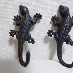 DULTON ダルトン　ヤモリ　フック　2個　インテリアの画像