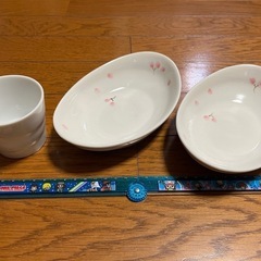 お皿、コップセットの画像