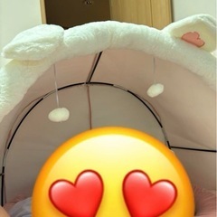 可愛いベッドの画像