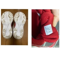 子ども靴　キッズ　スニーカー　赤　２０センチ　OUTDOOR 1度だけ履きましたの画像