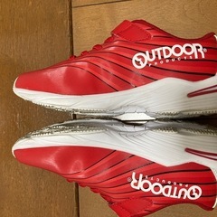 子ども靴　キッズ　スニーカー　赤　２０センチ　OUTDOOR 1度だけ履きましたの画像