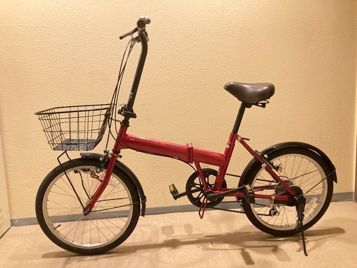 折り畳み自転車（赤）