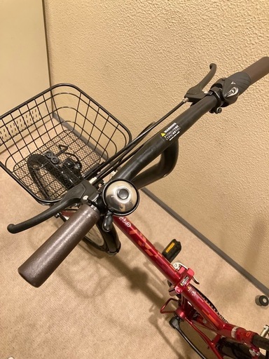 折り畳み自転車（赤）