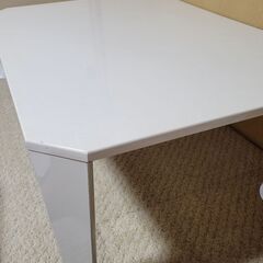 白折りたたみローテーブル