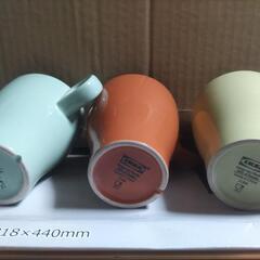 IKEA　イケア　マグカップ　美しいカラー　FRGRIK フェールグリック マグ　3色　セット スウェーデン品質　スウェーデンのデザインの画像