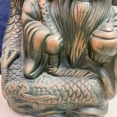 開運　置物 縁起物 七福神 オブジェ インテリア　寿老人　銘入り　昇龍　貞光作　オブジェ 七福神 縁起物 彫刻 置物 インテリア 仏像 家具 インテリア雑貨/小物 置物、オブジェの画像