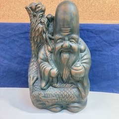 開運　置物 縁起物 七福神 オブジェ インテリア　寿老人　銘入り...