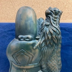 開運　置物 縁起物 七福神 オブジェ インテリア　寿老人　銘入り　昇龍　貞光作　オブジェ 七福神 縁起物 彫刻 置物 インテリア 仏像 家具 インテリア雑貨/小物 置物、オブジェの画像