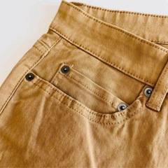 メンズ　パンツ　チノパン　ブラウン　スキニの画像