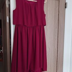 ワインレッド XL ワンピース 結婚式