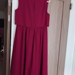 ワインレッド XL ワンピース 結婚式の画像