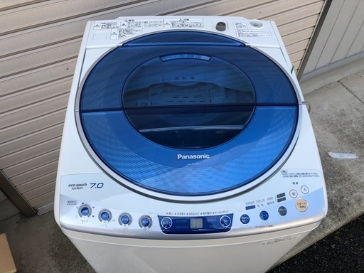 Panasonic洗濯機　7㎏　洗浄済　無料配達有り