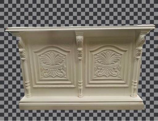 アンティーク ホワイトレジカウンター1.5m