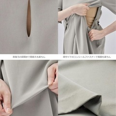 ⭐️新品⭐️マタニティ用フォーマルワンピース　授乳用ですので、産前産後も活用して頂けます❤️の画像