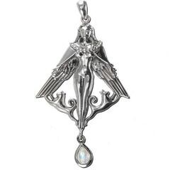 MM: Freya pendant with Rainbow Moonstone