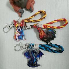 None スエード紐キーホルダー・バッグチャーム