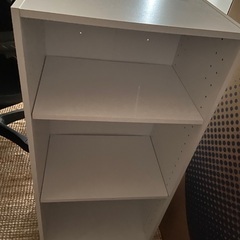 3段カラーボックス　ホワイトの画像