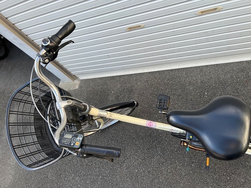 レンタサイクル店で使用していた自転車。Panasonic エーガールズ。メンテナンス済み。泥除け前後、新品に交換。タイヤ、チューブ1年以内に交換、ほぼ10分山。E207