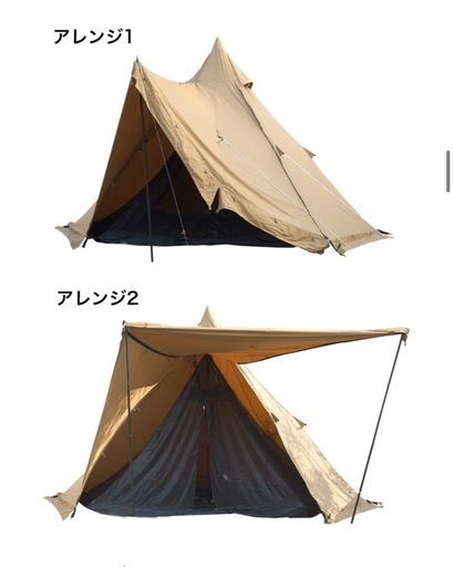 【ファミリーテント】WAQ ワンポールテント　インナーテント付き