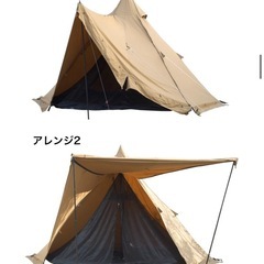 【ファミリーテント】WAQ ワンポールテント　インナーテント付きの画像