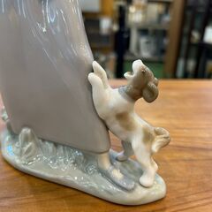 【愛品館八千代店】リヤドロ 　少女とアヒルと犬　4866の画像