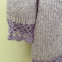 難あり　井上プリーツ　カーディガンの画像