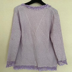 難あり　井上プリーツ　カーディガンの画像