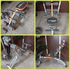 ［八4498］〈中古品〉ワンダーコア　腹筋マシーン※少し凹み箇所ありの画像