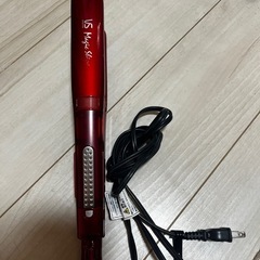 ヘアアイロン　ストレート　赤の画像