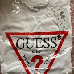 未使用　GUESS 白Tシャツ　Lサイズ