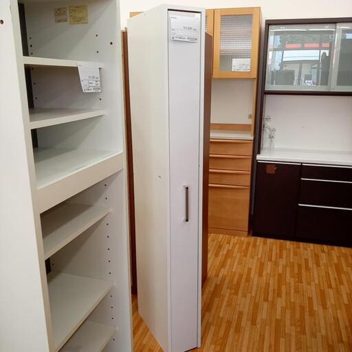 ★ジモティ割あり★隙間家具 食器棚　ホワイト　クリーニング済　YJ3644