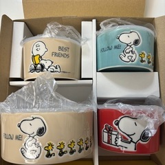 新品☆スヌーピー レンジ4点セット！の画像